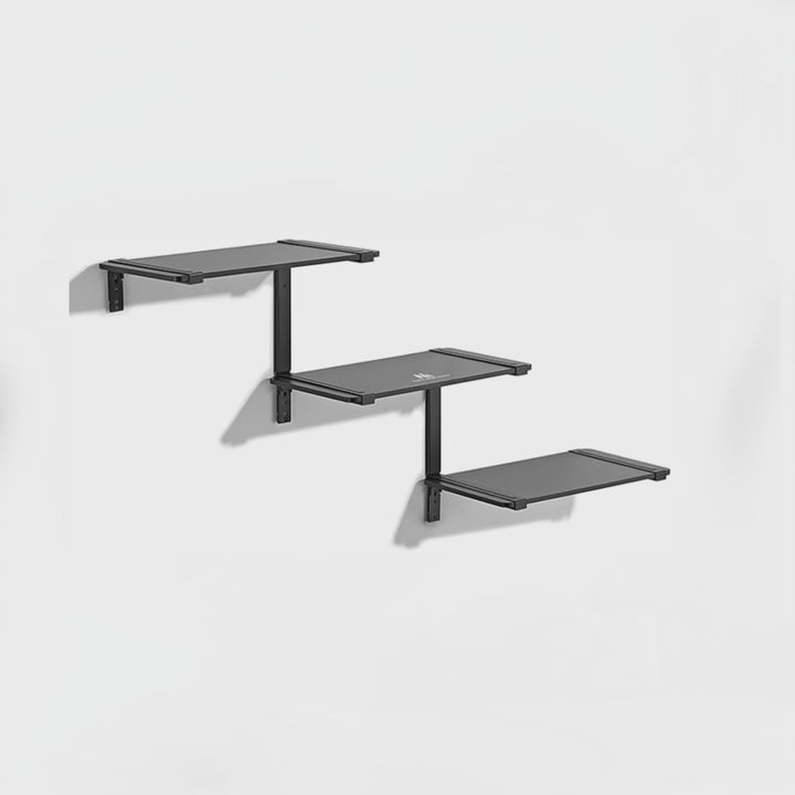 Etagères modulaires Maclean à trois niveaux, 30kg max, MC-974