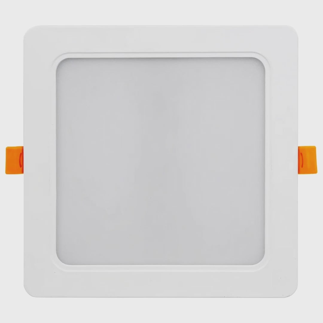 Maclean MCE374 S Plaque de plafond LED encastrée SLIM, 18W, blanc neutre 4000K, 170*170*26mm, 1900lm,