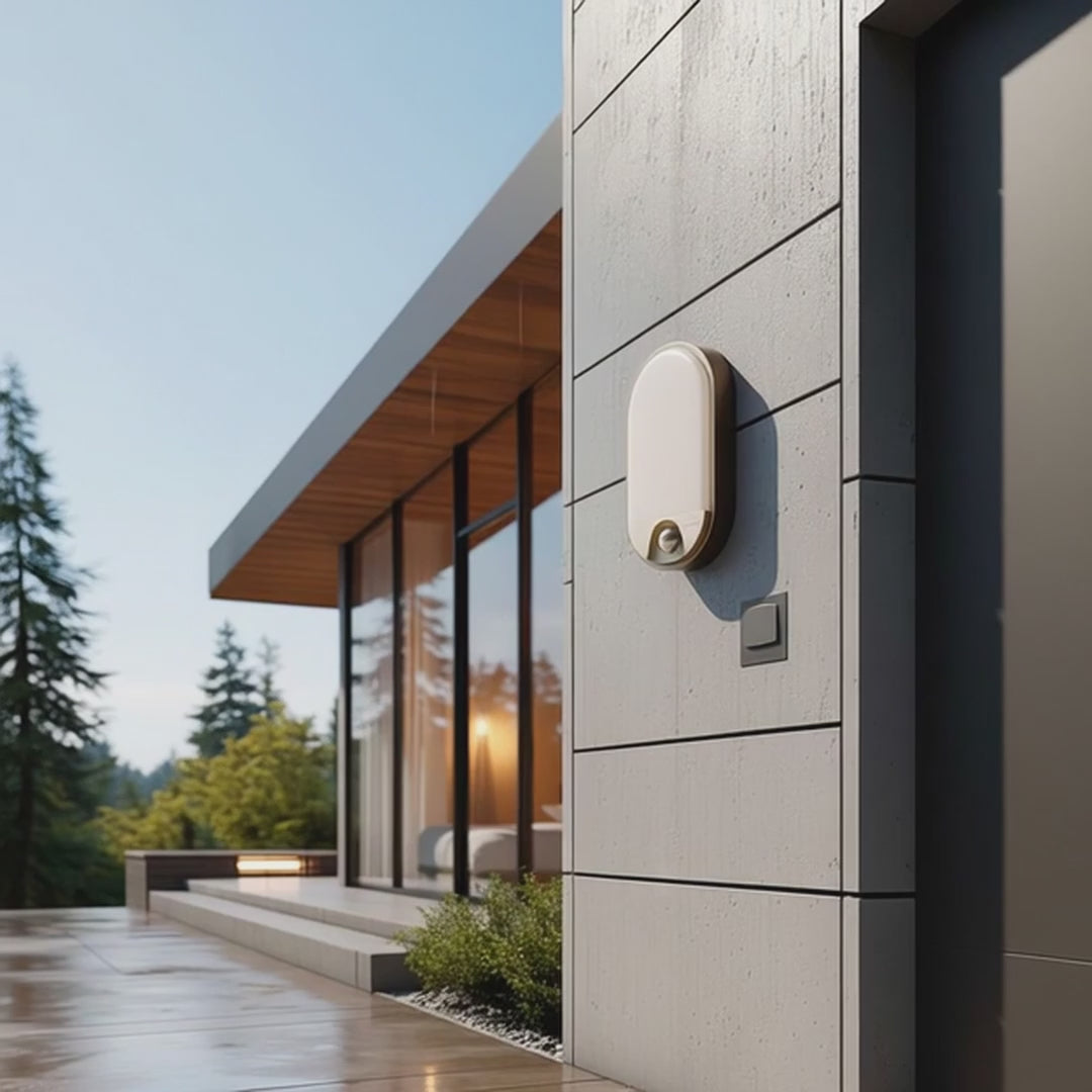 Lampe LED détecteur de mouvement infrarouge 1100lm 15W IP54 gris Maclean MCE340