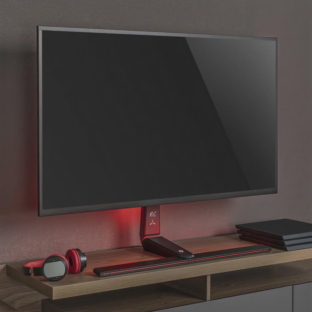 NanoRS RS167 Support pour moniteur de jeu réglable en hauteur LED RVB, 32-55" max VESA 400x400 max. 40kg,