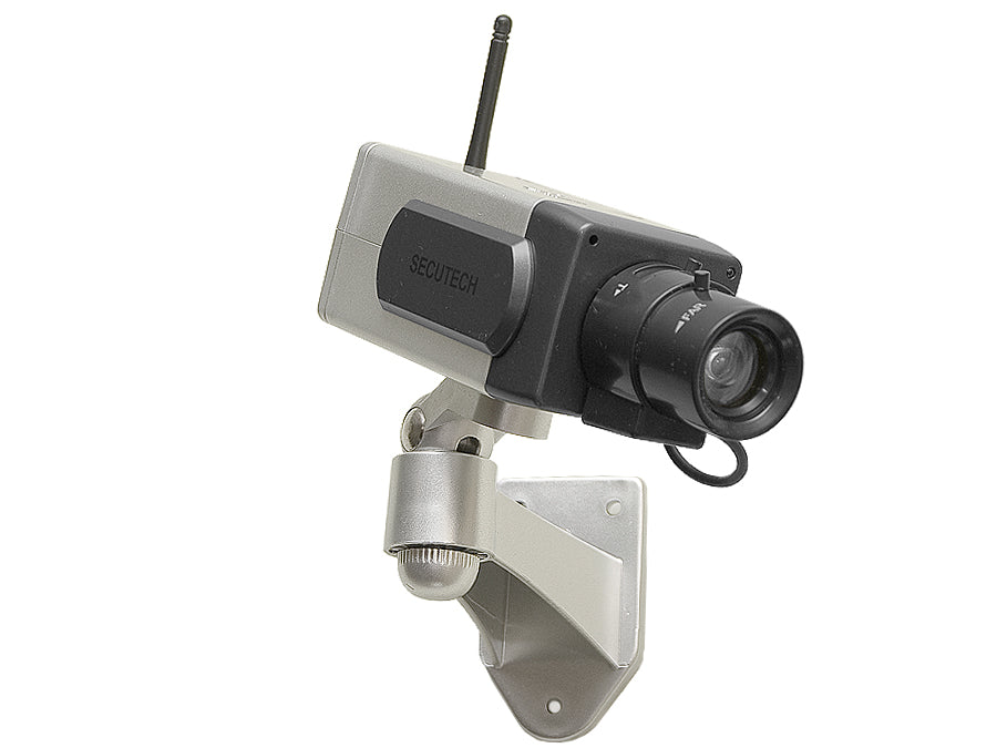 Caméra de surveillance factice avec détecteur de mouvement LED clignotante DC1400