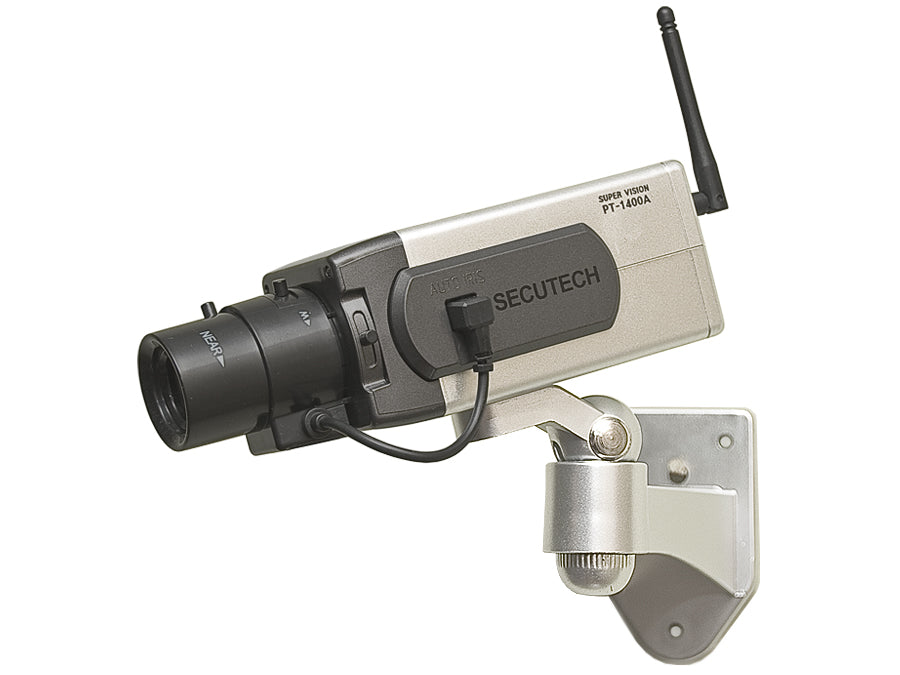 Caméra de surveillance factice avec détecteur de mouvement LED clignotante DC1400