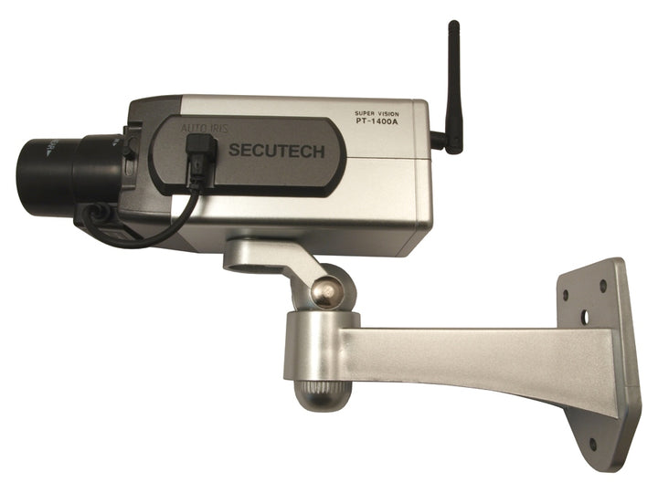 Caméra de surveillance factice avec détecteur de mouvement LED clignotante DC1400