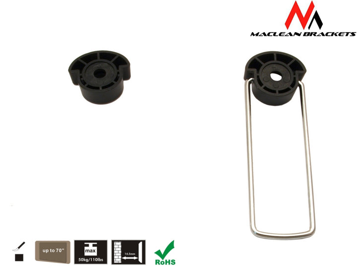 Support mural pour TV LED 37"-75" SLIM Maclean MC-557