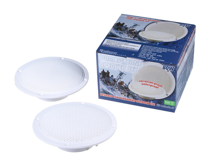 Jeu de 2 haut-parleurs 5" de plafond  resistant à l'eau Velleman