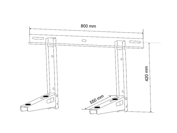 Fixation support pour climatiseur charge maximale 200 kg