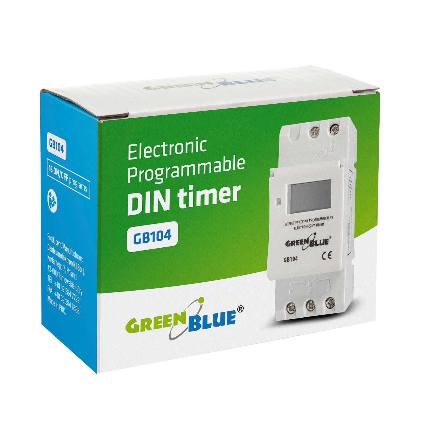 Prise programmable GreenBlue GB107 avec minuteur numérique