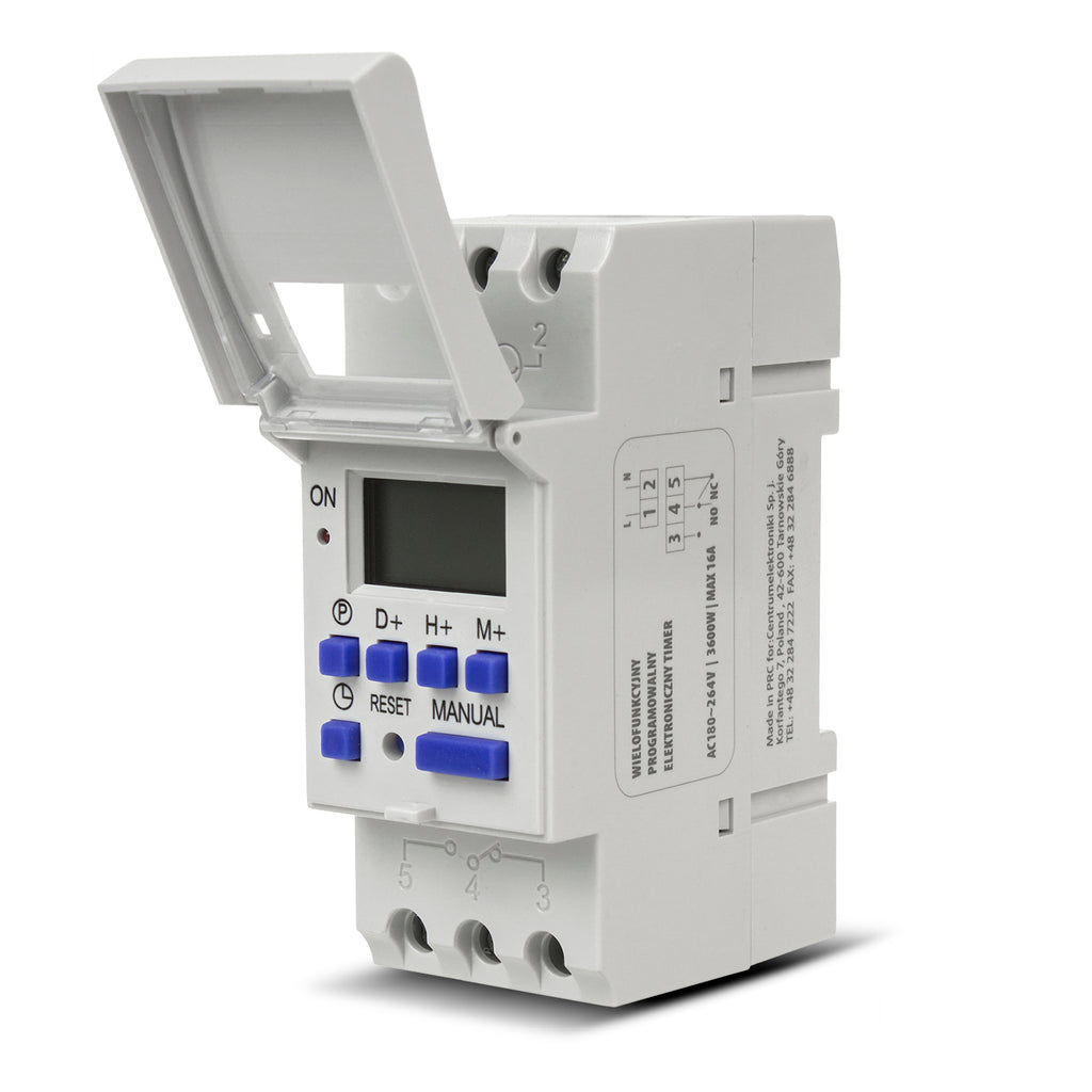 Programmateur Extérieur Schuko IP44 Otax - 48 Programmes, 3500W Max, Pour Pompe Piscine, Arrosage, Barbecue