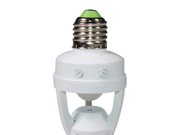 Porte-ampoule Douille avec détecteur de mouvement et crépuscule Pir 1200W Maclean Energy MCE20