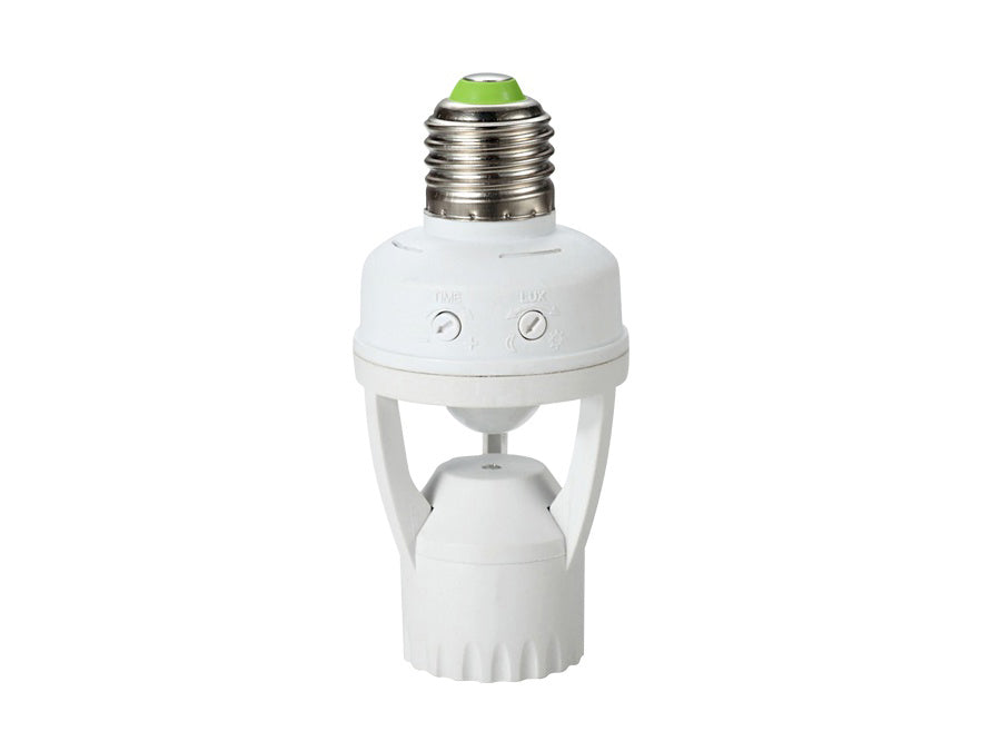 Porte-ampoule Douille avec détecteur de mouvement et crépuscule Pir 1200W Maclean Energy MCE20