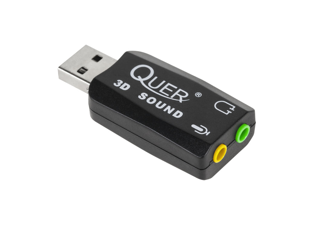 Carte de son USB 3D-Sound et Virtual 5.1-Sound Quer