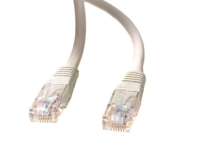 Câble réseau UTP LAN CAT6, terminé par des fiches RJ45, gris - 2m