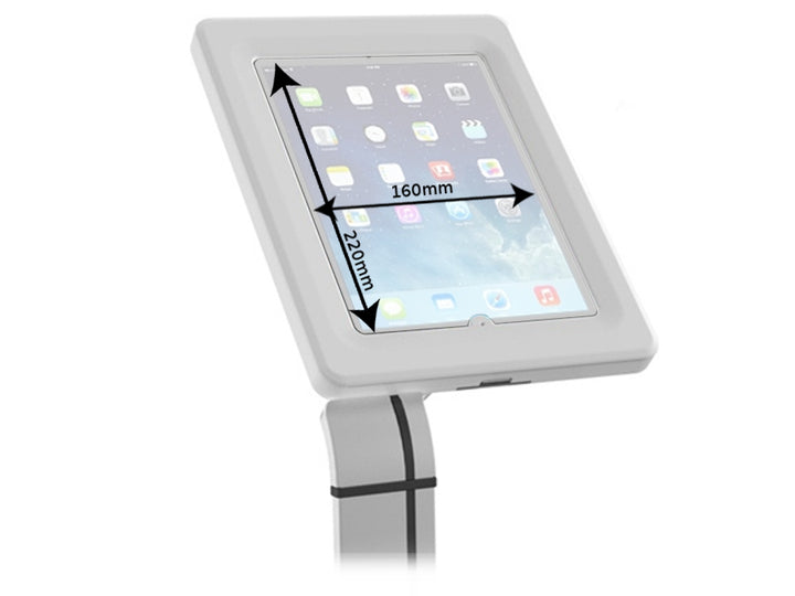 Support de sol pour tablette iPad, Galaxy TAB, Goclever système anti-vol Maclean MC-645