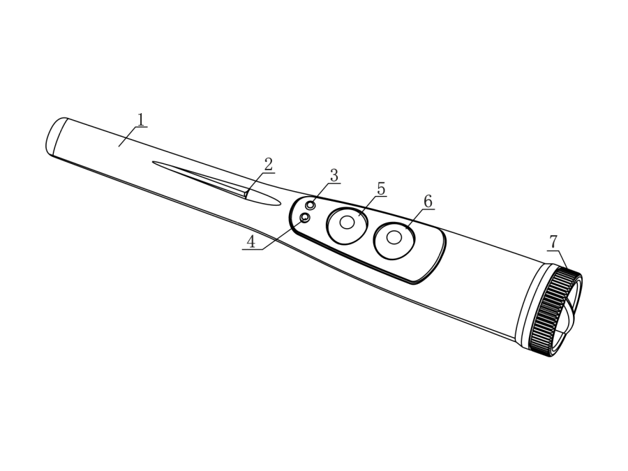 Détecteur de métaux PinPoint waterproof Maclean MCE120