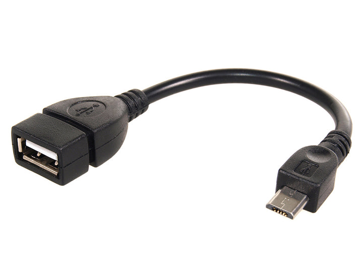 Câble USB 2.0 OTG - micro adaptateur noir Maclean MCTV-696