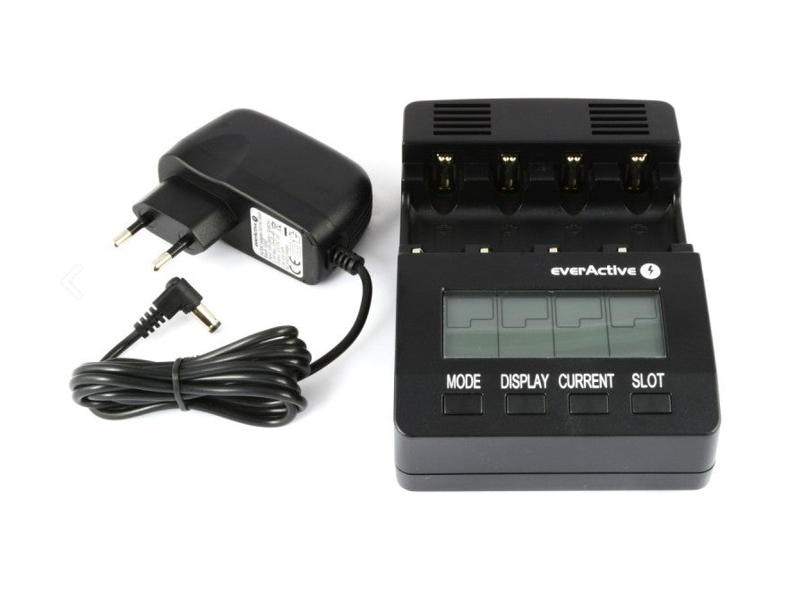 Chargeur de batterie AAA R03, AA R6, Ni-MH / Ni-CD EverActive NC-3000