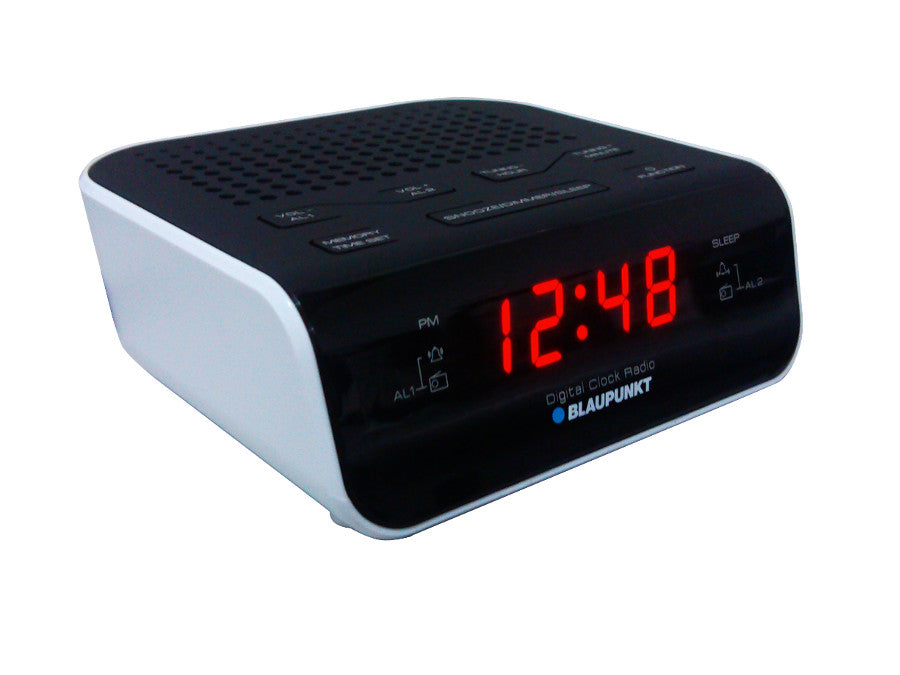 Radio-réveil LCD noir CR5WH Blaupunkt avec alarme et fonction snooze