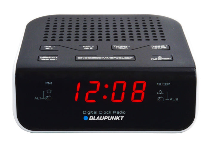 Radio-réveil LCD noir CR5WH Blaupunkt avec alarme et fonction snooze