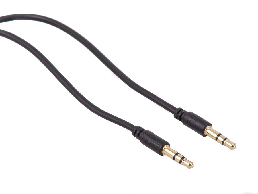 Câble audio jack 3.5mm mâle noir 1,5m Maclean MCTV-815