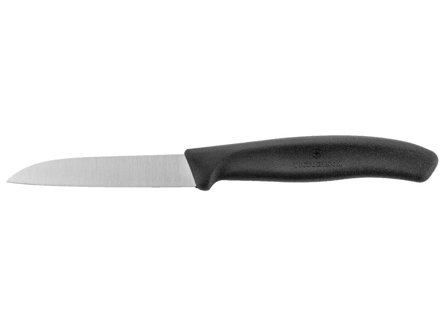 Couteau de cuisine Victorinox, lisse, 8cm, noir, 6.7403