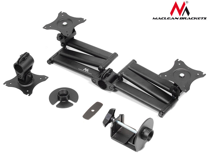 Support de table pour 3 moniteurs 13-27" charge max  8kg par support Maclean MC-691