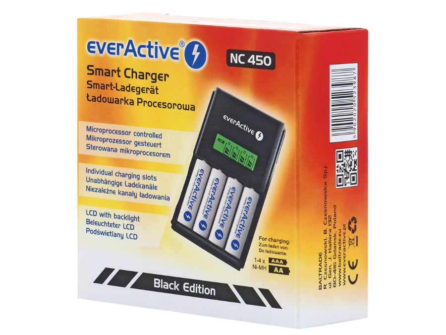 NC450 Chargeur de piles AA/AAA R3 R6 EverActive