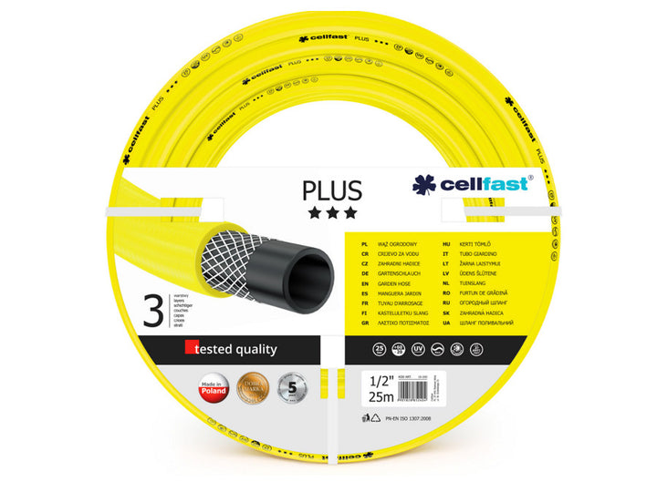 Tuyau d'arrosage de jardin Cellfast Plus 1/2'' 25m  3 couches