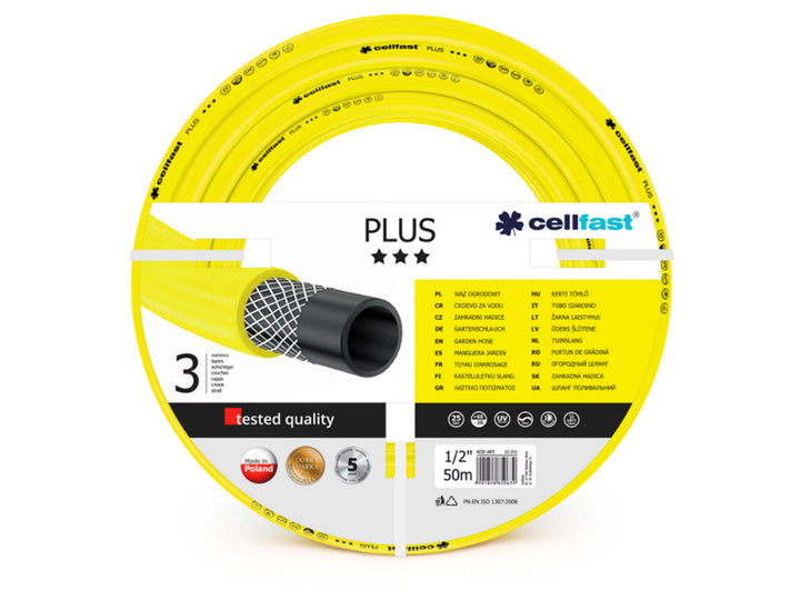 Tuyau d'arrosage de jardin Cellfast Plus 1/2 " 50m