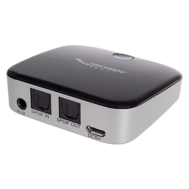 Adaptateur Bluetooth émetteur et récepteur Audiocore AC830 et récepteur avec Toslink (SPDIF) et AUX / connexion.