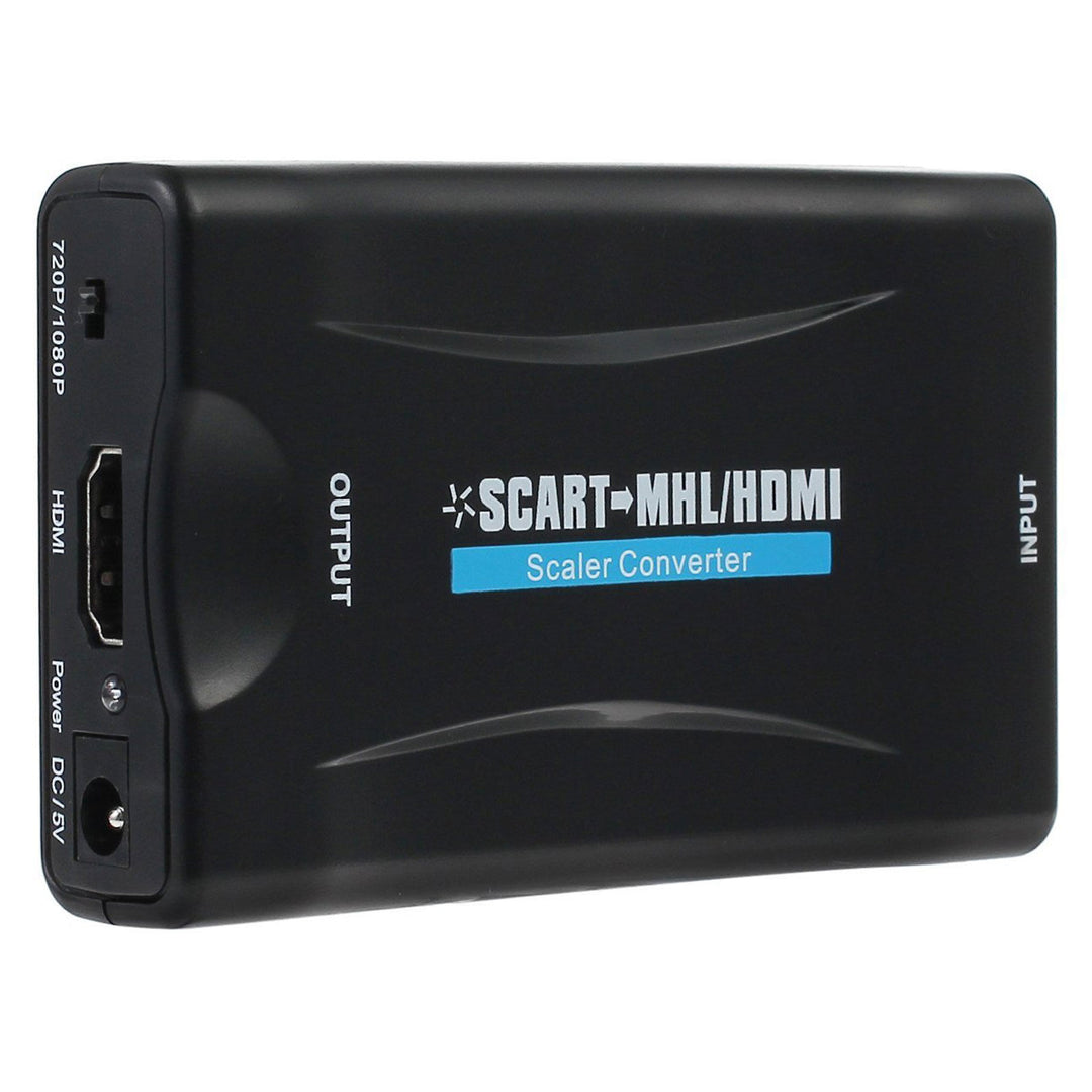 Le convertisseur SCART vers HDMI est un convertisseur universel permettant de transformer une entrée analogique SCART en sortie numérique HDMI (jusqu'à 1080p 60 Hz).