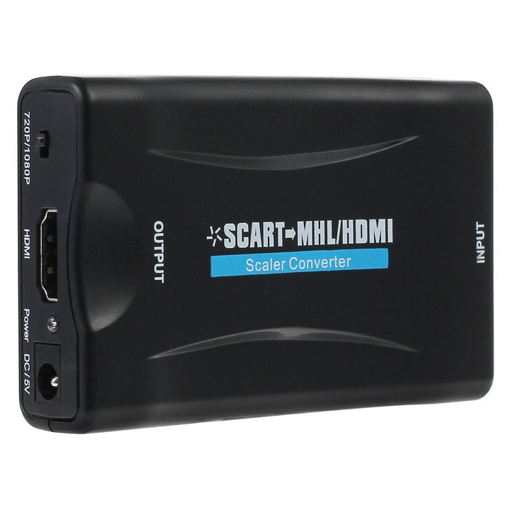 Le convertisseur SCART vers HDMI est un convertisseur universel permettant de transformer une entrée analogique SCART en sortie numérique HDMI (jusqu'à 1080p 60 Hz).
