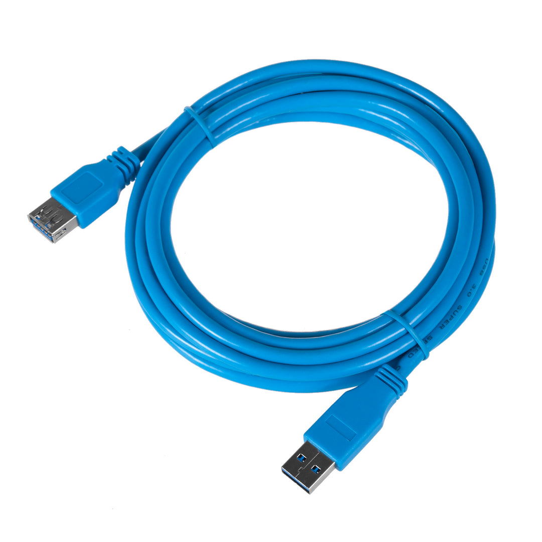 Câble USB 3.0 3m femelle mâle bleu Maclean MCTV-585