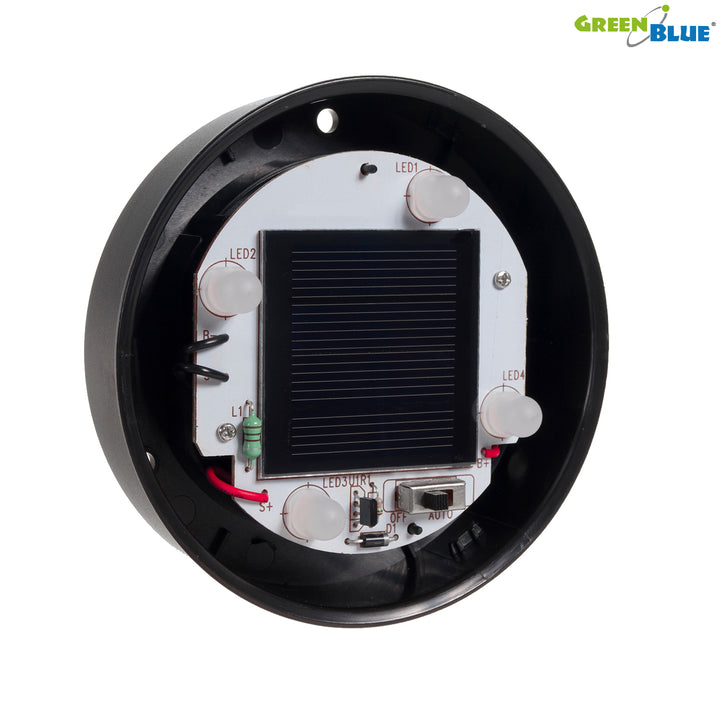 Lampe solaire LED extérieure sur pied blanche 15x15x48cm GreenBlue GB121