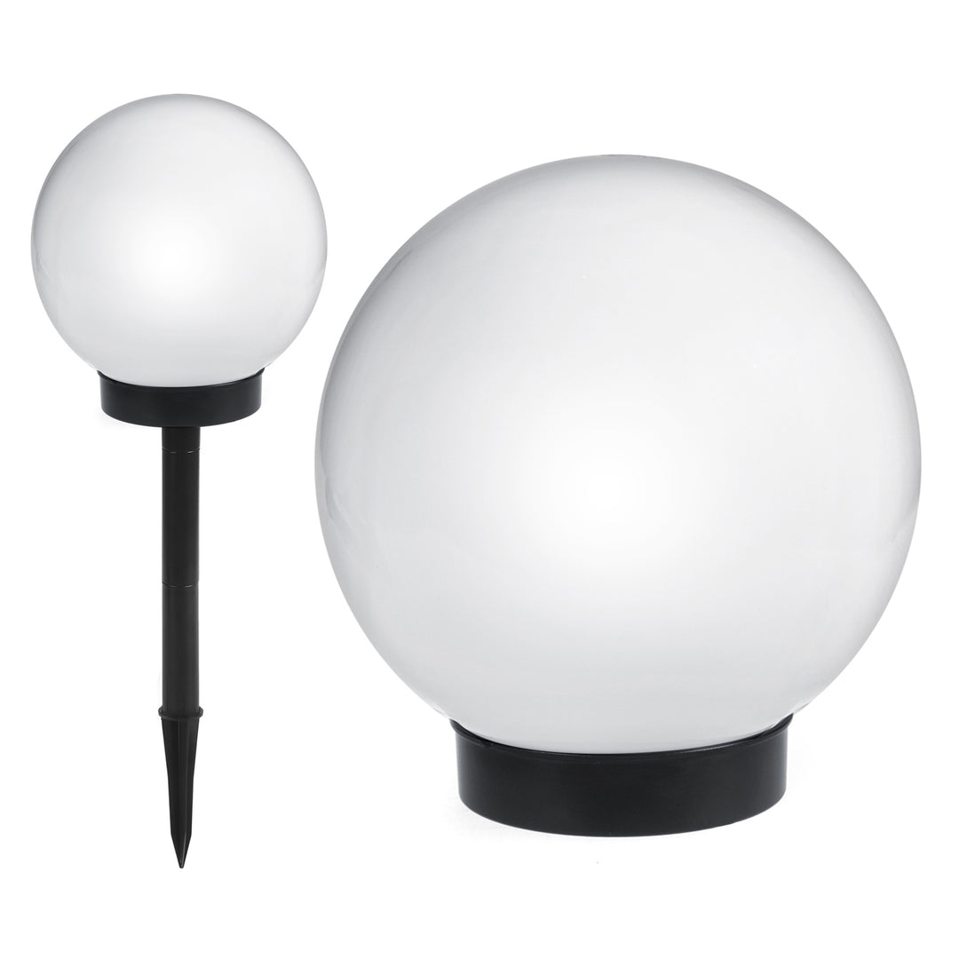 Lampe solaire LED extérieure sur pied blanche 15x15x48cm GreenBlue GB121