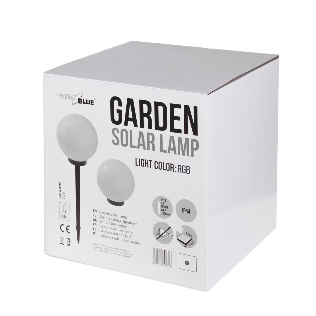 Lampe solaire LED extérieure sur pied colorée GreenBlue GB165