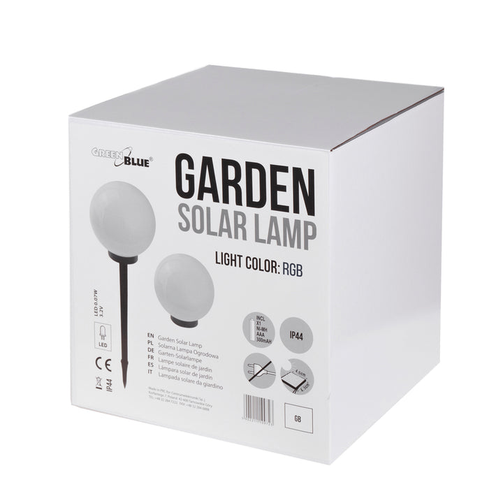 Lampe solaire LED extérieure sur pied colorée GreenBlue GB165