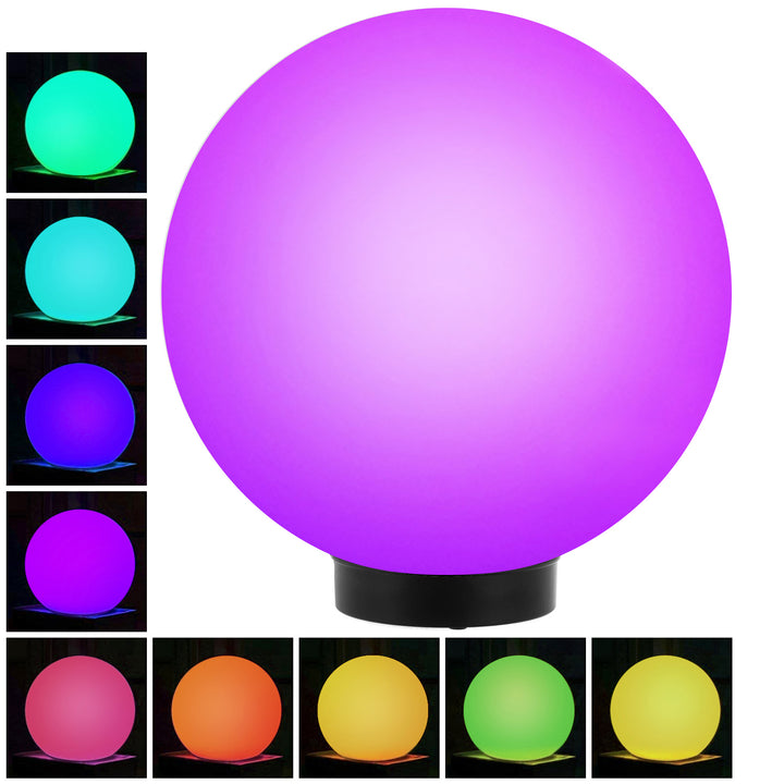 Lampe solaire LED extérieure sur pied colorée GreenBlue GB165