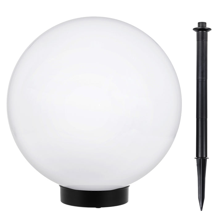 Lampe solaire LED extérieure sur pied blanche 30x30x63 cm GreenBlue GB168