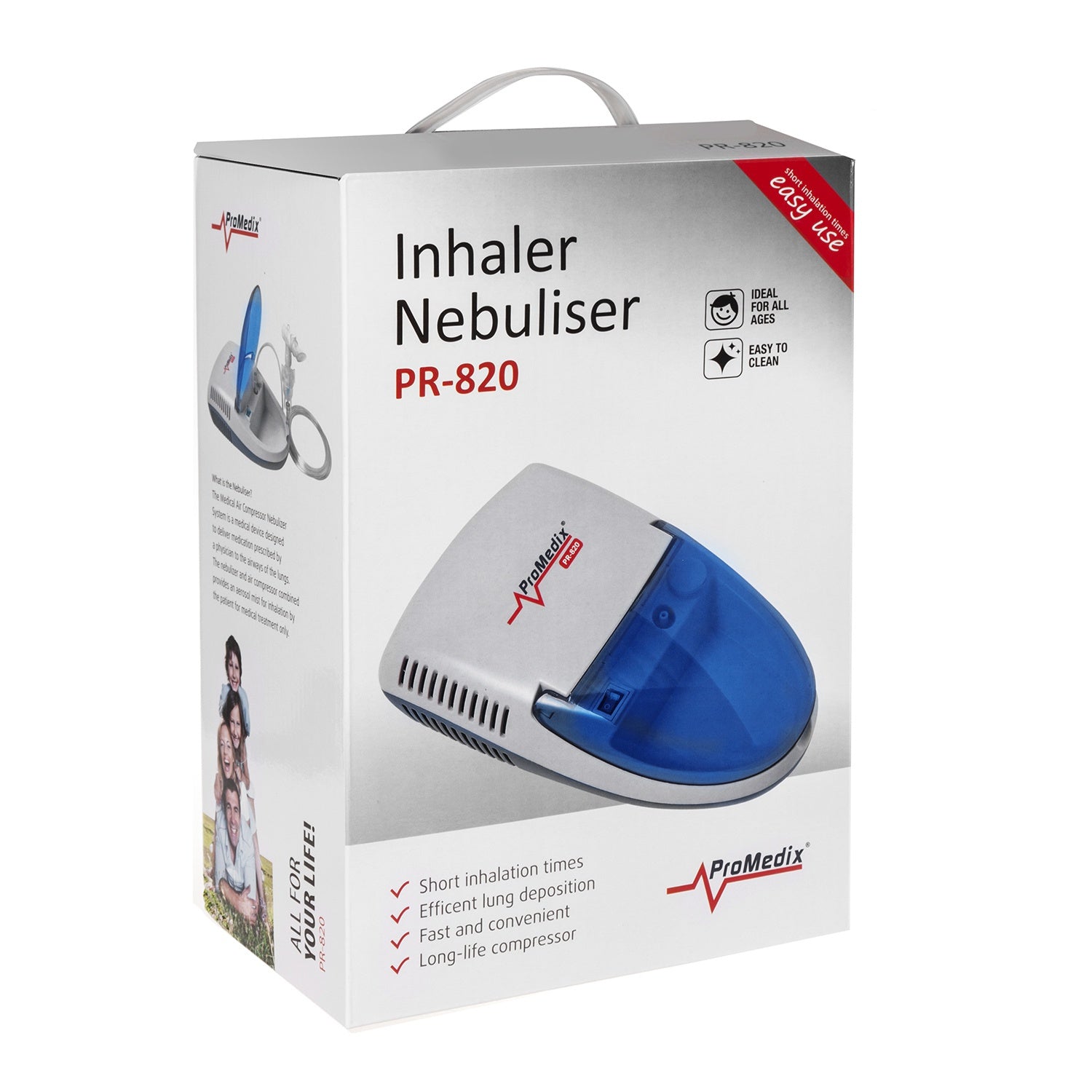 Inhalateur nébuliseur sans fil portable / de poche Promedix, kit