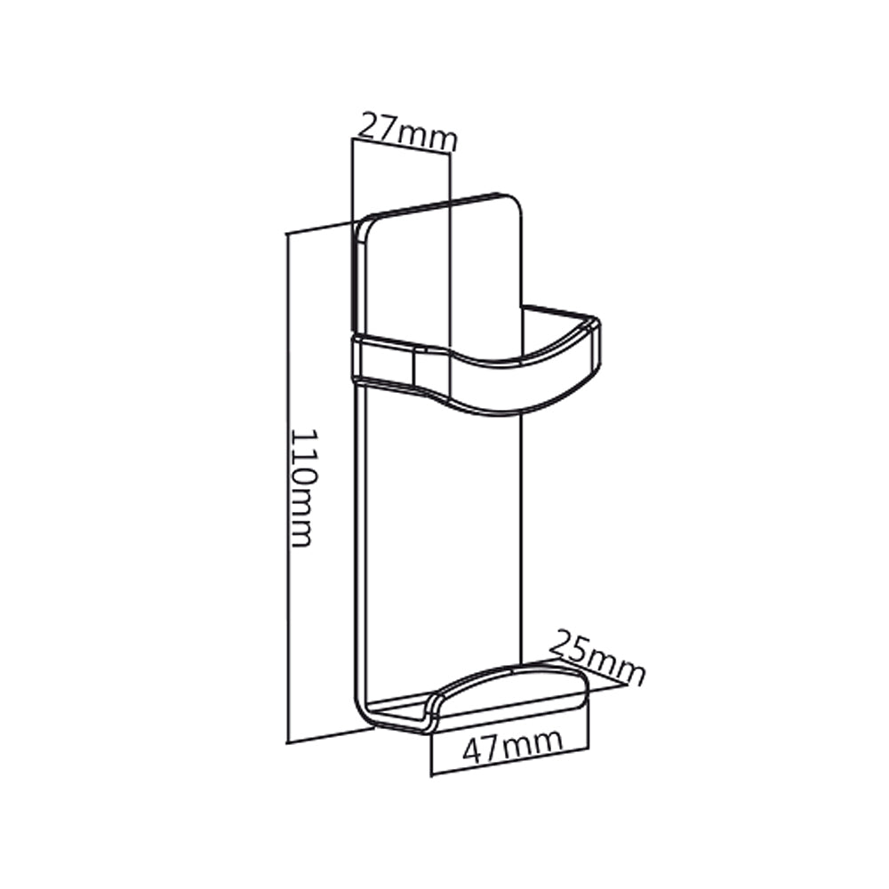 Support magnétique pour télécommande Maclean MC-755 noir