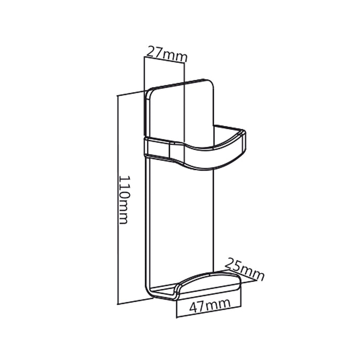 Support magnétique pour télécommande Maclean MC-755 noir