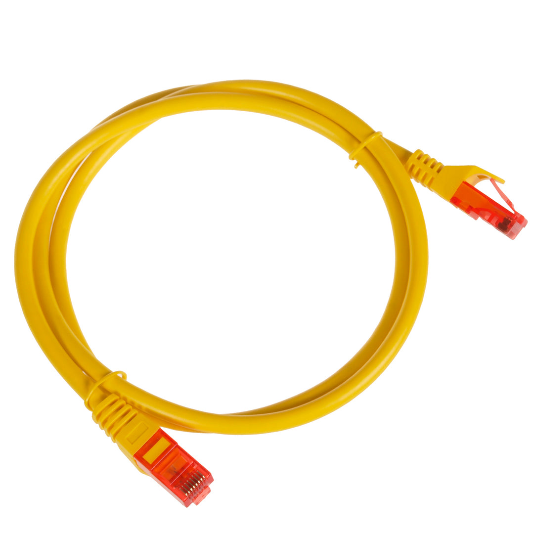 Maclean Cable, câble de raccordement UTP, connecteur enfichable, Cat6, 1m, Jaune, MCTV-301 Y