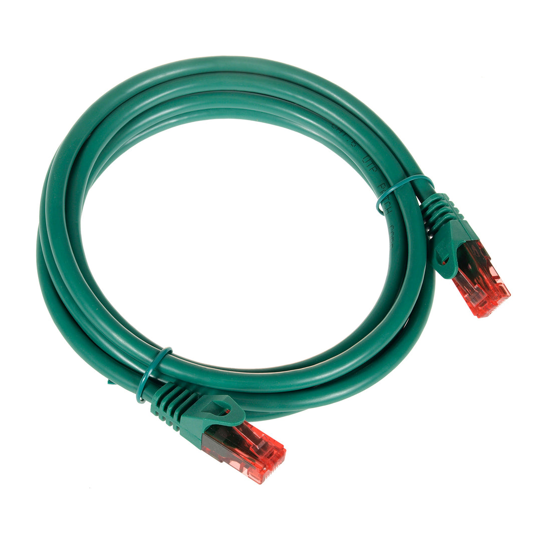 Câble patchcord UTP cat6 prise 3m vert Maclean MCTV-303 G