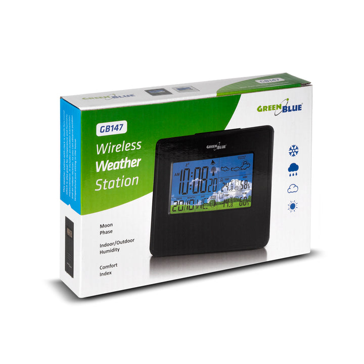 Station météo DCF avec capteur extérieur GreenBlue GB147B
