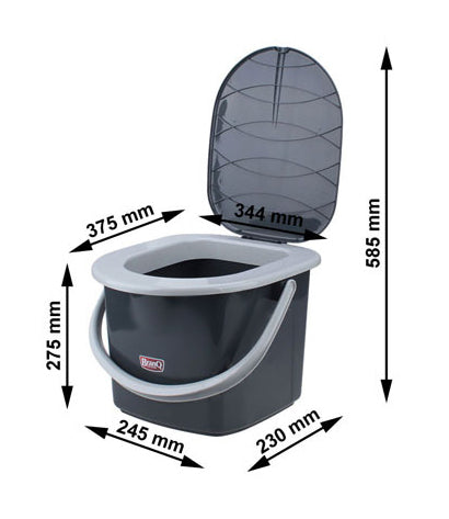 Toilette touristique camping portable pour voyage 15,5L BranQ