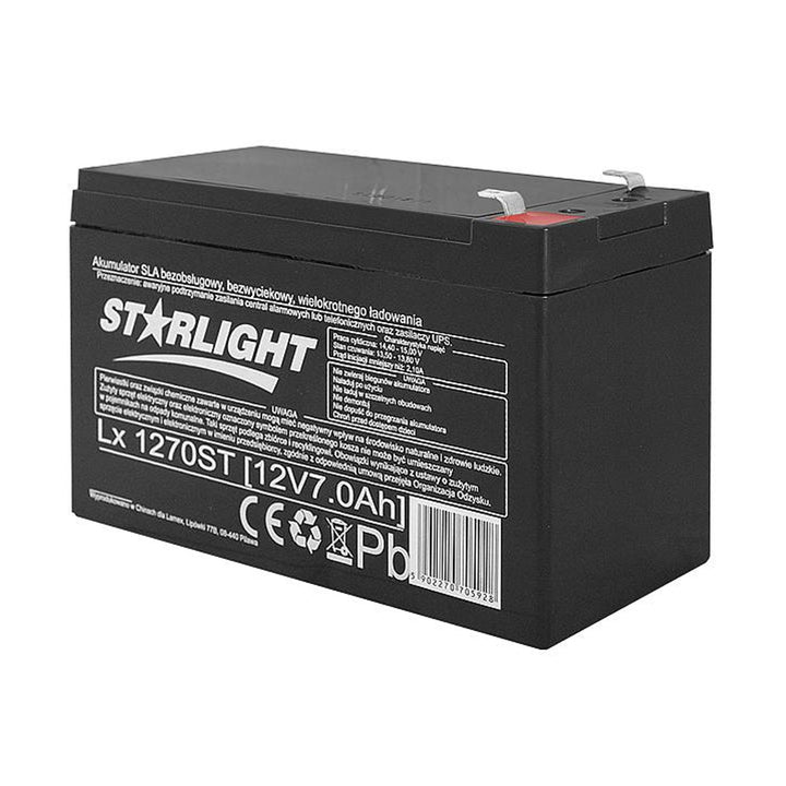 Batterie gel rechargeable sans entretien 12V 7Ah LX1270