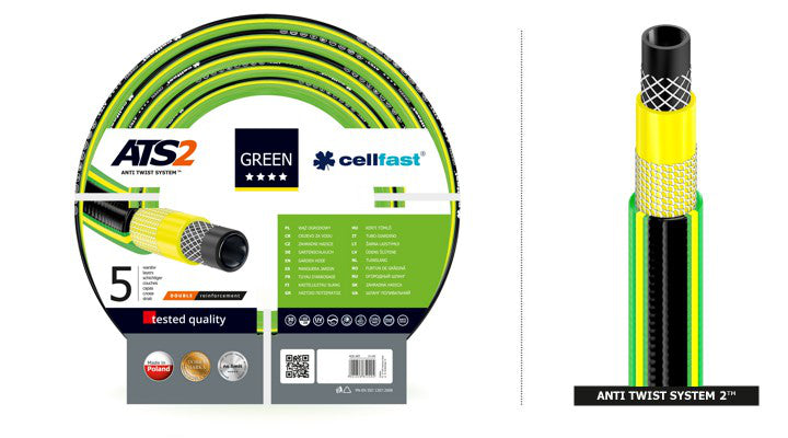 Tuyau d'arrosage 3/4" 50m Cellfast ATS2 tresse croisée avec double tresse
