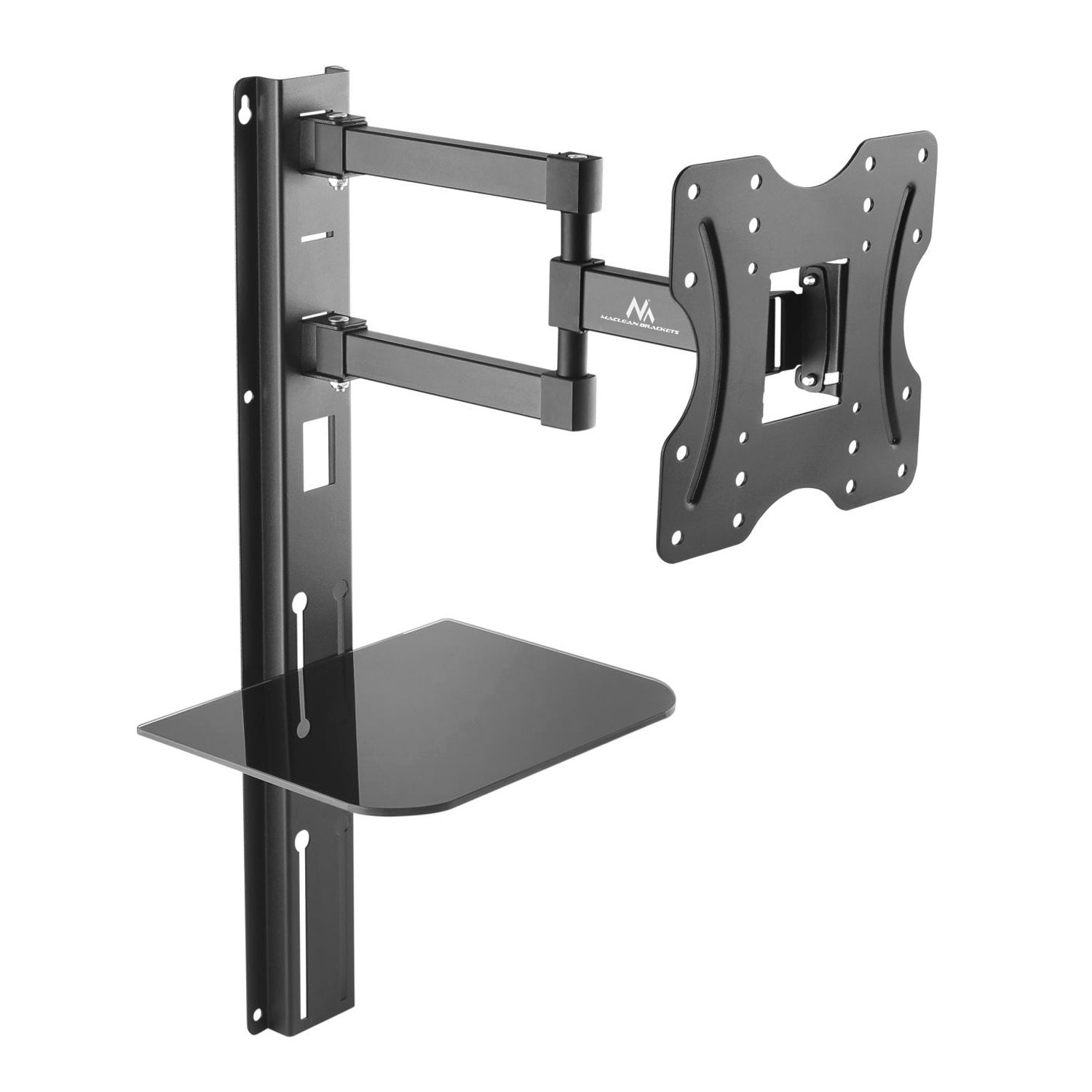 Support Mural TV Inclinable Et Pivotant Pour 23 à 50 Pouces - Compatible VESA Jusqu'à 200x200, Max 30 Kg - 10