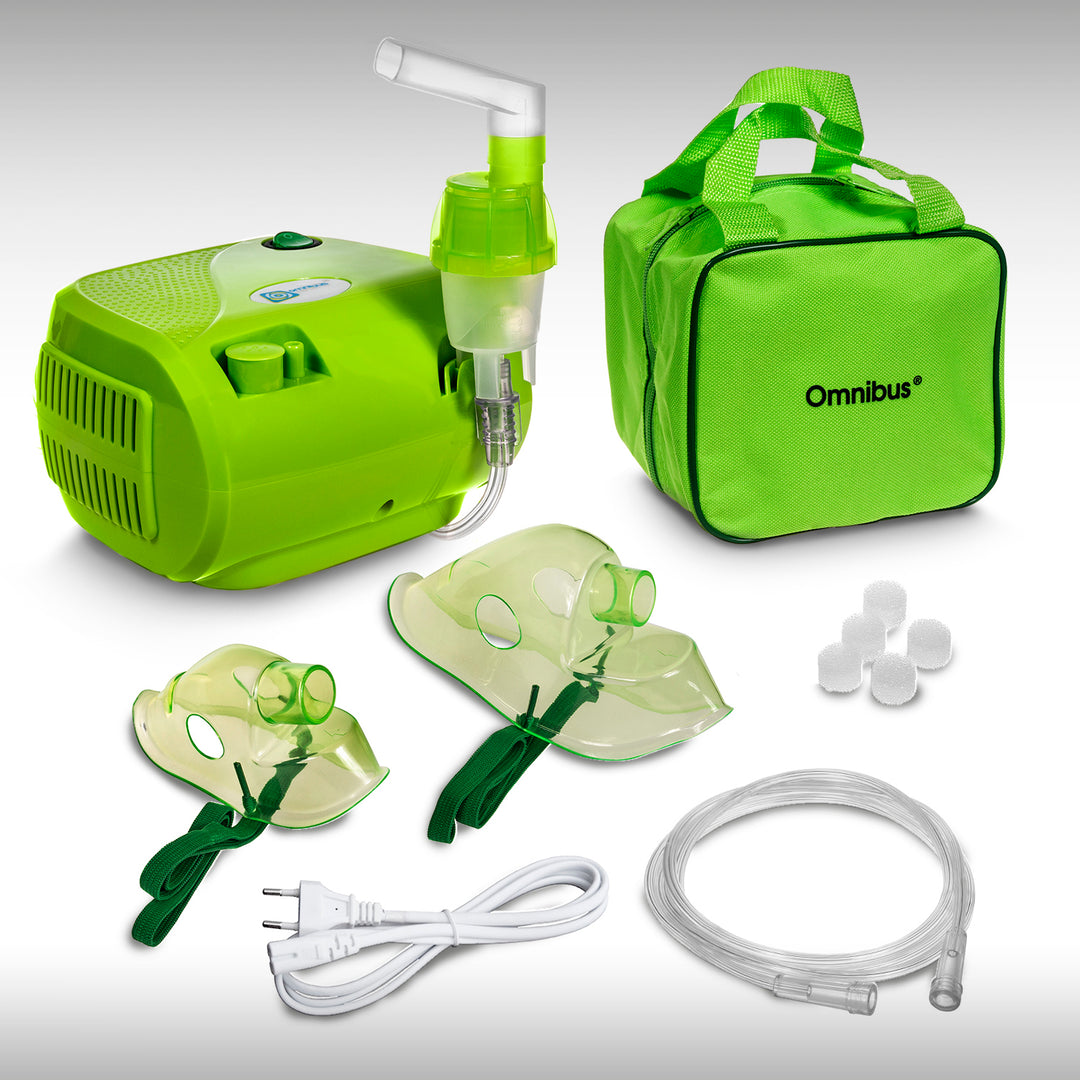 Inhalateur Nébuliseur vert + sac inclus BR-CN116B Omnibus