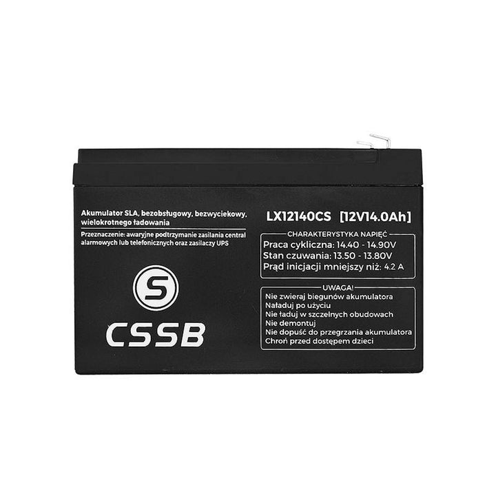 Batterie gel 12V 14Ah rechargeable sans entretien CSSB